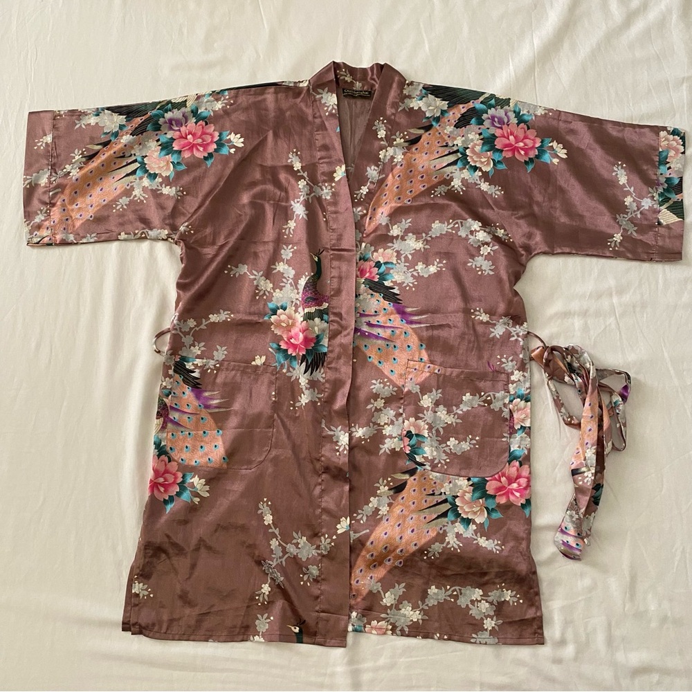 Vintage Old Shanghai Robe (Pink/Purple)